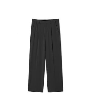 남성 T/R 스탠다드 원턱 와이드 팬츠 (BLACK) (HCRLP05)
