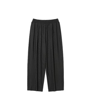 남성 폴밴딩 골지 와이드 팬츠 (BLACK) (HC4LP10)