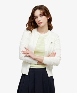 여성 베이직 크루넥 가디건 AF133E-56G 70V