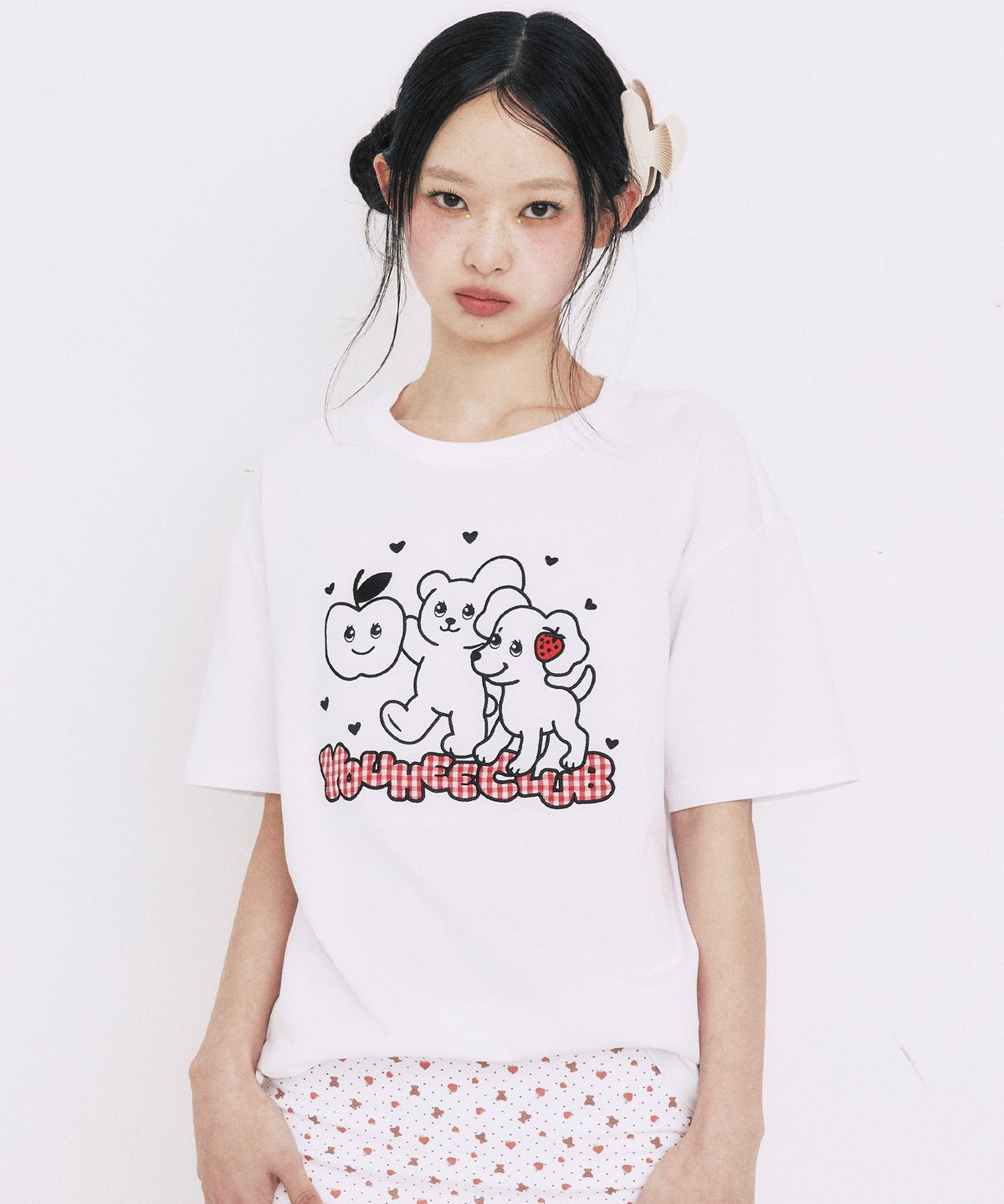 유희(YOUHEE) YOUHEE CLUB GRAPHIC T-SHIRTS_WHITE