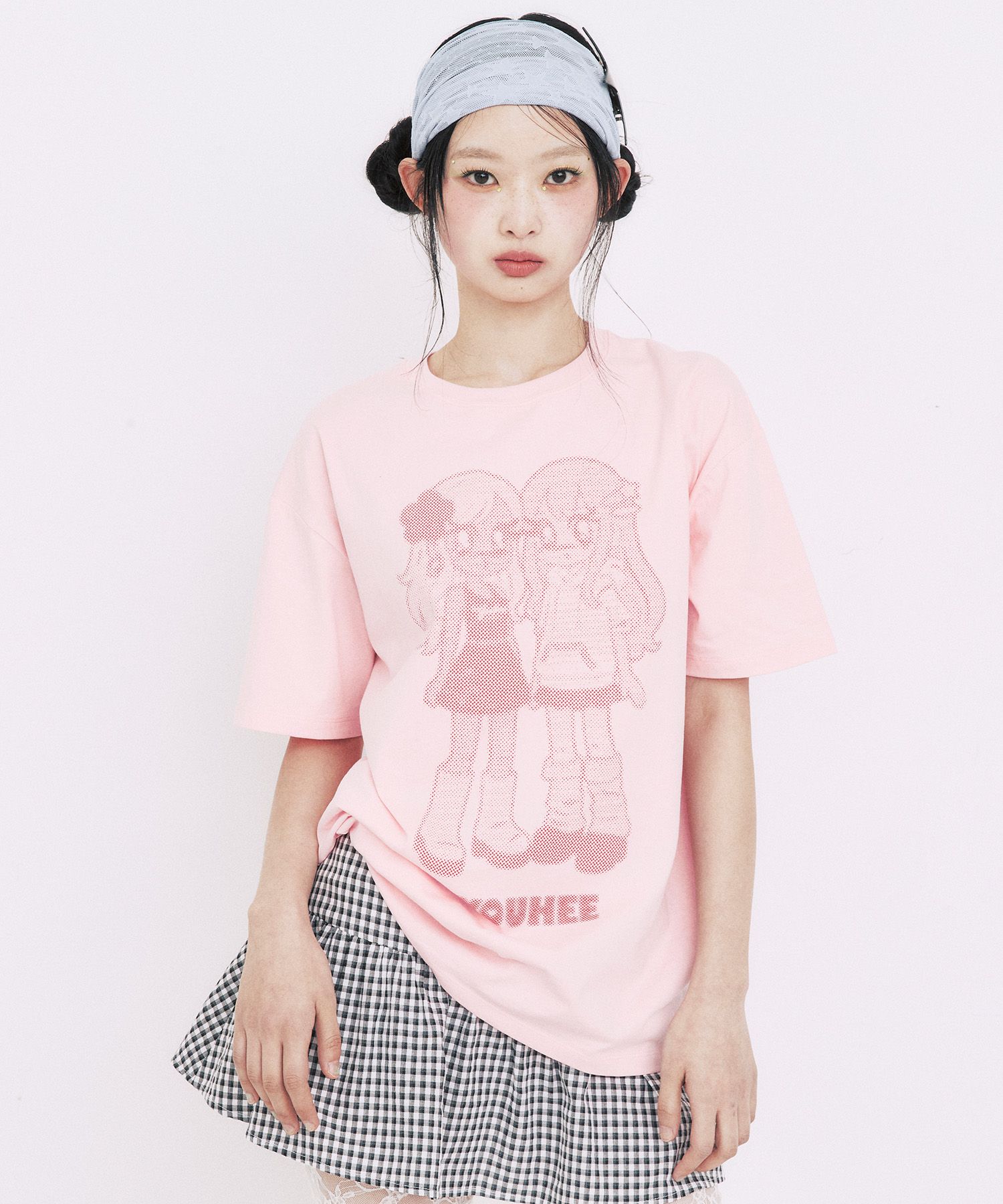 [YOUHEEXOTZ] STAR PATTERN LAYERED BANDING TRACK PANTS_GREY source detail 47