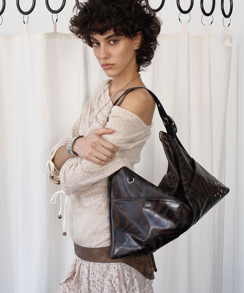 RORA HOBO BAG [Zebra Brown]