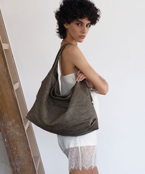 CACTUS HOBO BAG [Moss Green]