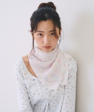 Oaf Orbit Scarf, Pink Beige