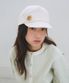 Button Strap Cap, White