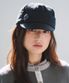 Button Strap Cap, Black