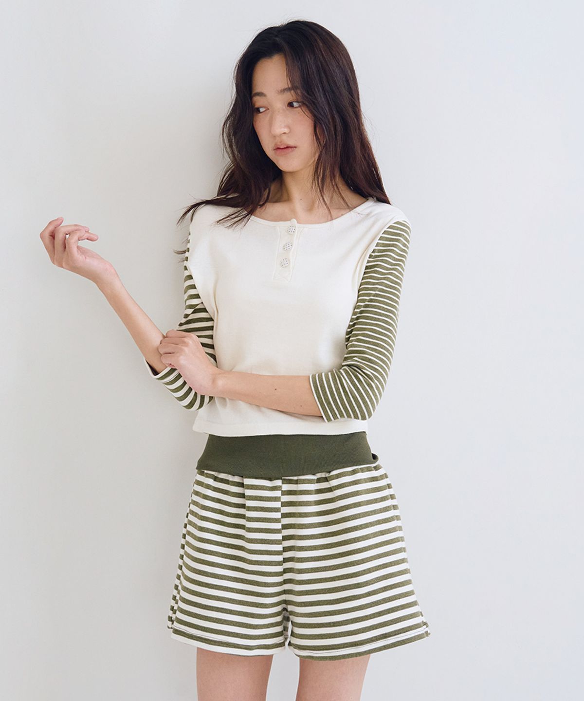 오피쉬(OAFISH) Pipi Cotton Shorts, Khaki