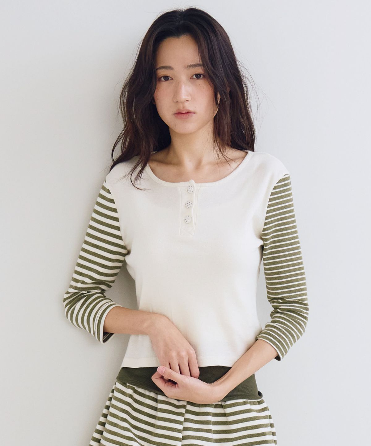 오피쉬(OAFISH) Pipi Cotton T-shirt, Khaki