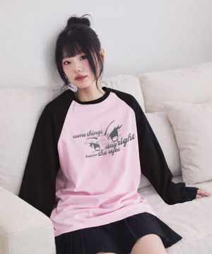 비트윈 아이즈 프린트 세미 오버핏 롱슬리브 [2color]