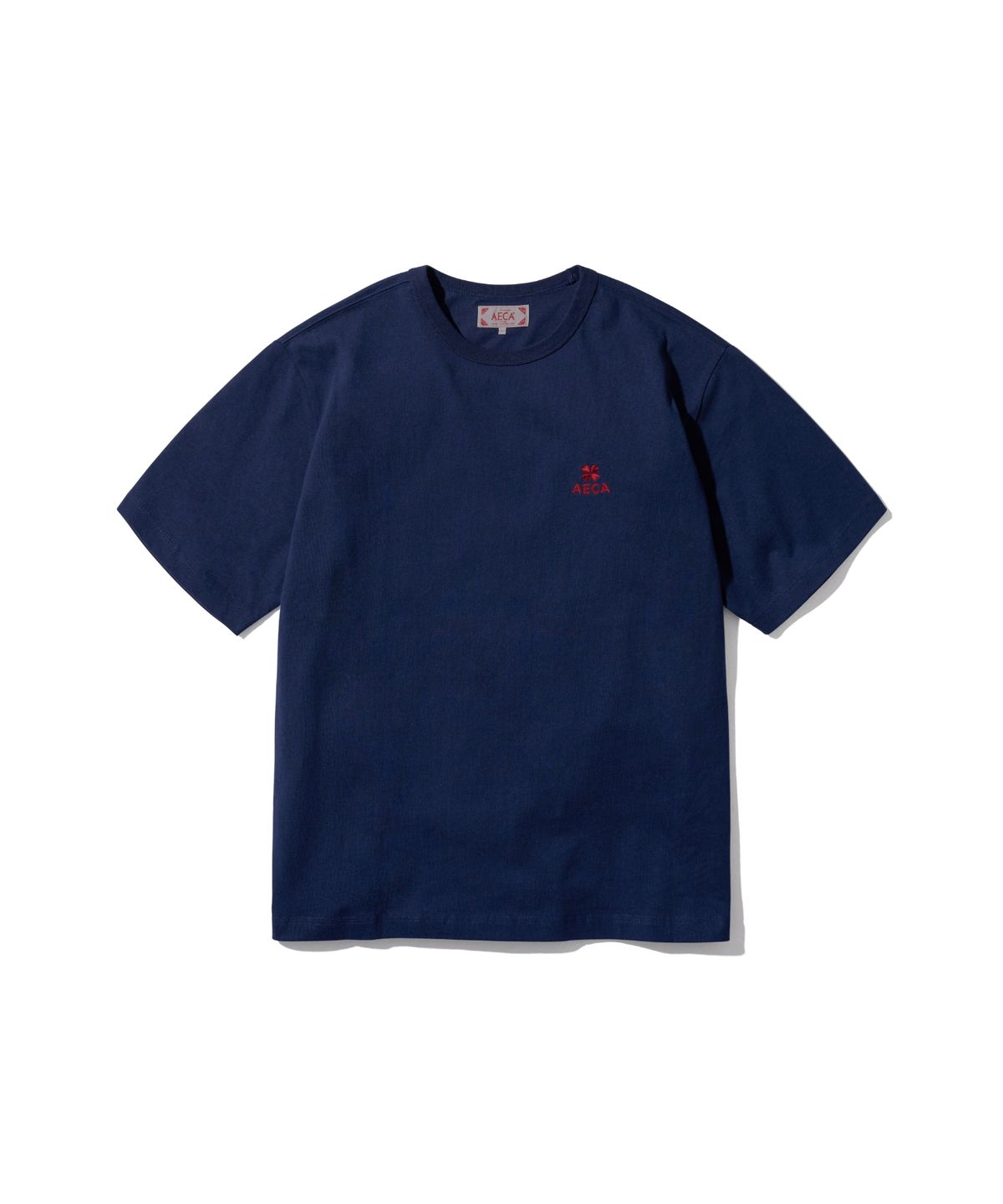 에이카화이트(AECA) (Woman) EVERYDAY AECA CLOVER HALF SLEEVE TEE-NAVY