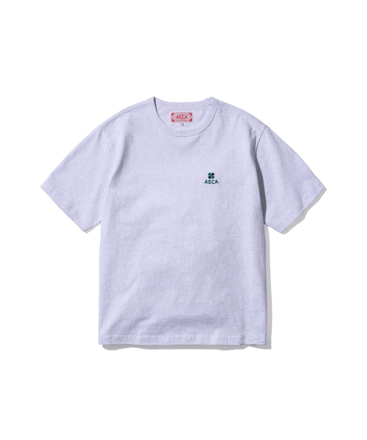 에이카화이트(AECA) (Woman) EVERYDAY AECA CLOVER HALF SLEEVE TEE-LIGHT GREY