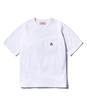 (Woman) EVERYDAY AECA CLOVER POCKET TEE-WHITE