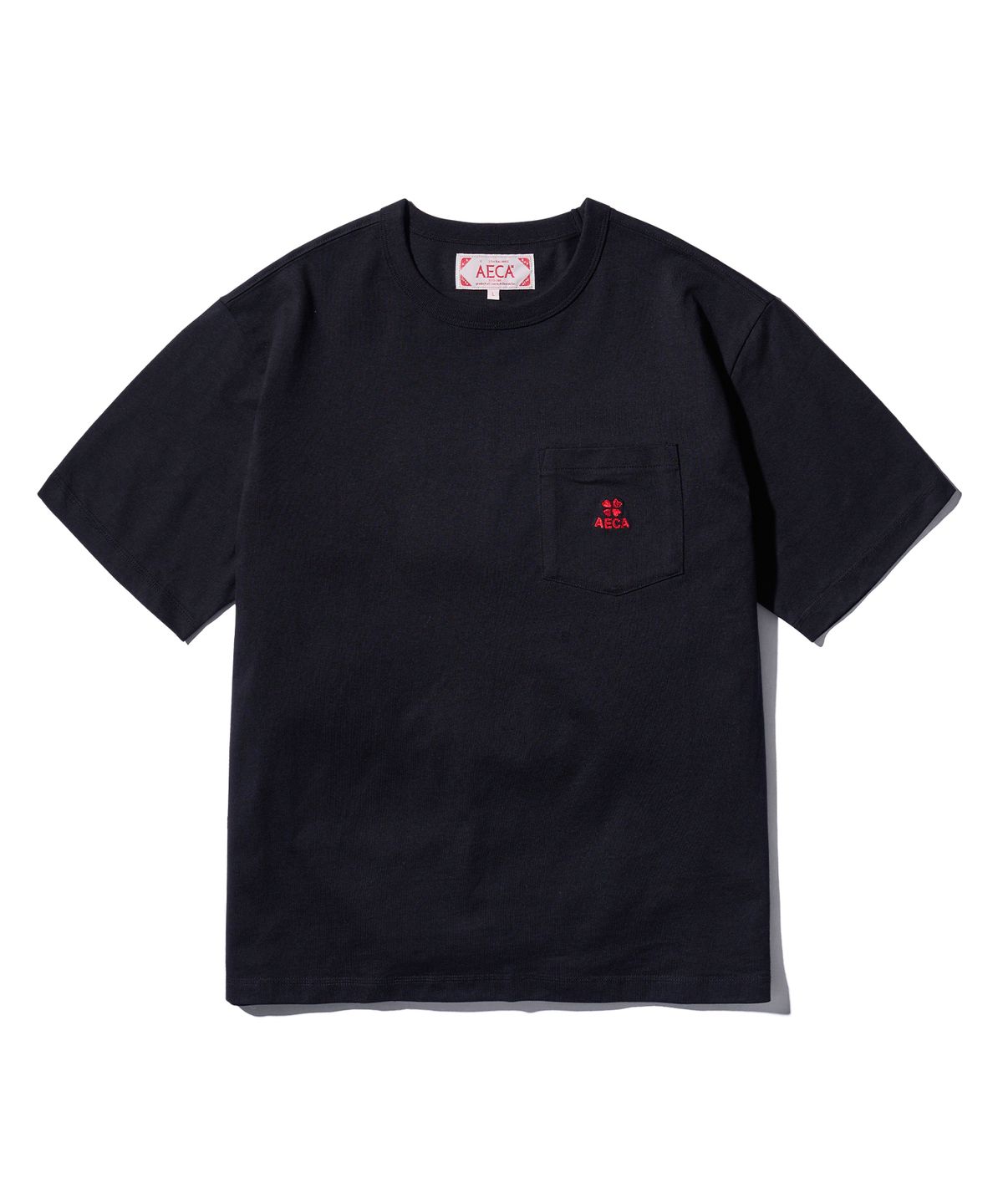 에이카화이트(AECA) (Woman) EVERYDAY AECA CLOVER POCKET TEE-BLACK