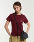 (Woman) EVERYDAY AECA CLOVER POCKET TEE-BURGUNDY
