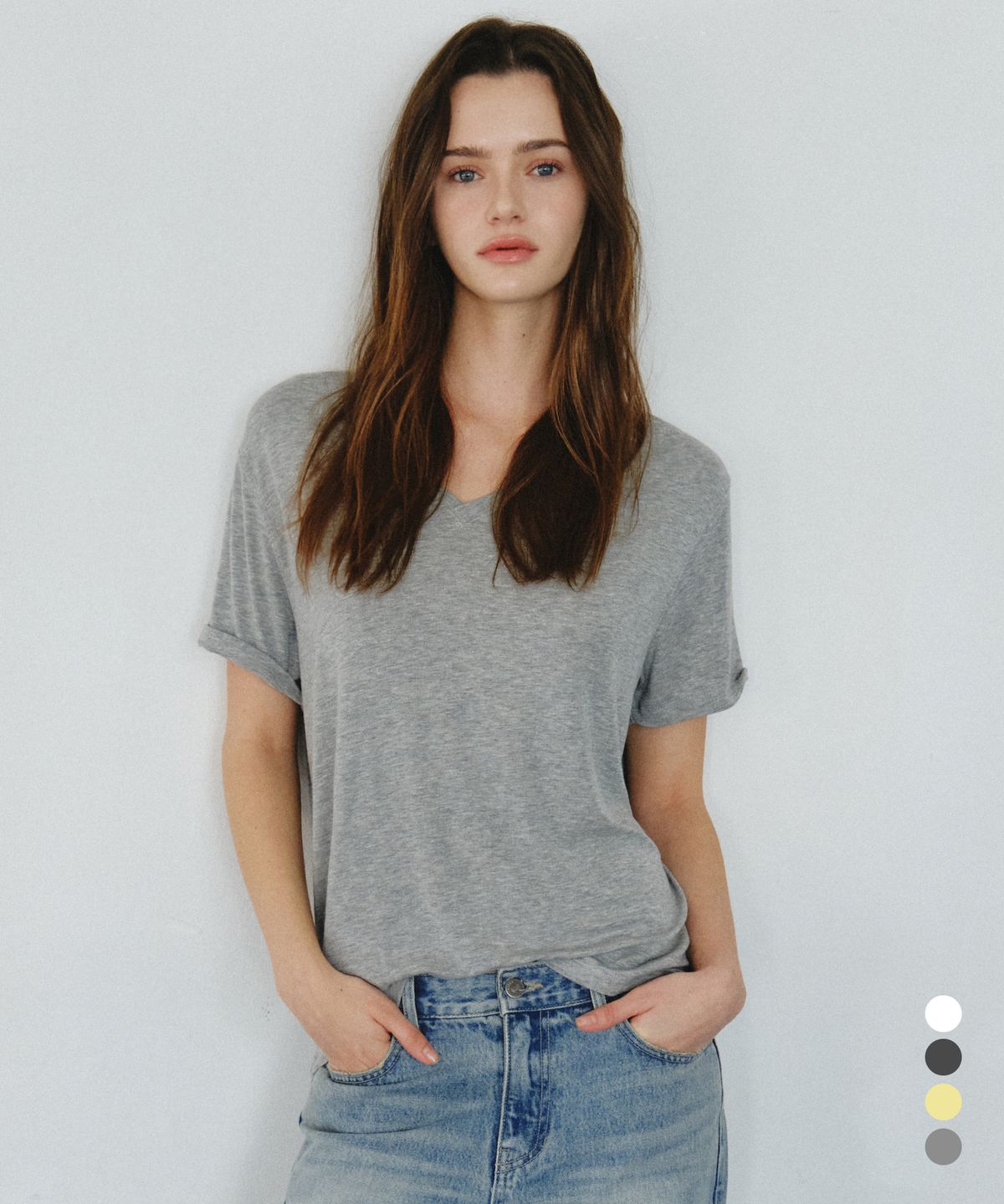 씨타(CITTA) Daily Soft Touch Vneck Tee_CTT3010(4color)