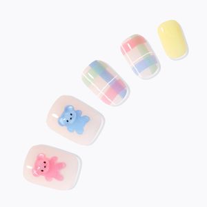 데싱디바 매직프레스 베어 트윈스 (레귤러 라운드) 네일팁