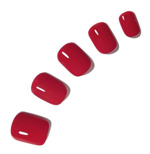 데싱디바 매직프레스 레드 팝 (숏 스퀘어) 네일팁