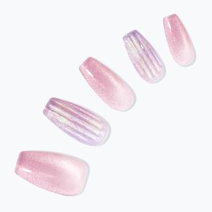 데싱디바 매직프레스 글라스 핑크 (코핀) 네일팁