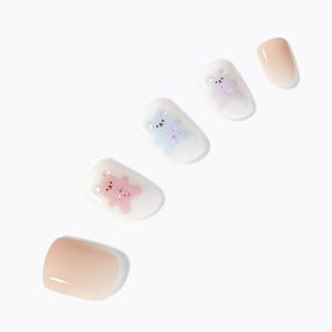 데싱디바 매직프레스 구미베어 (숏 스퀘어) 네일팁