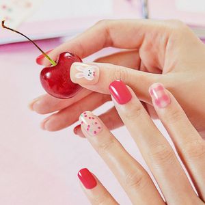 데싱디바 매직프레스 체리 래빗 (레귤러 라운드) 네일팁