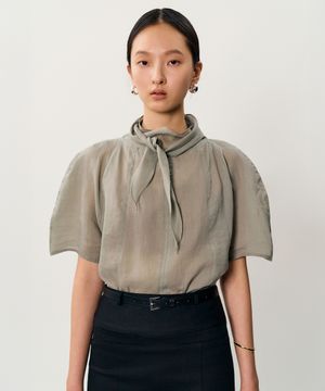 Yuno Tie blouse _ Mint