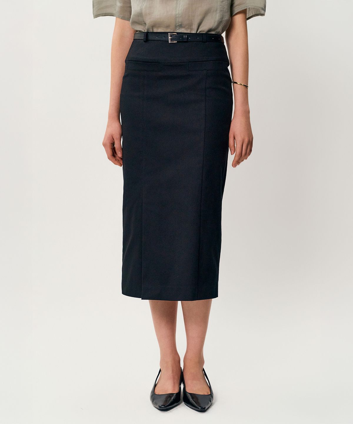 메이버유(MAYVERU) Rico cotton skrit _ Black