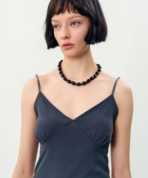 say sleeveless t-shirt _ Charcoal