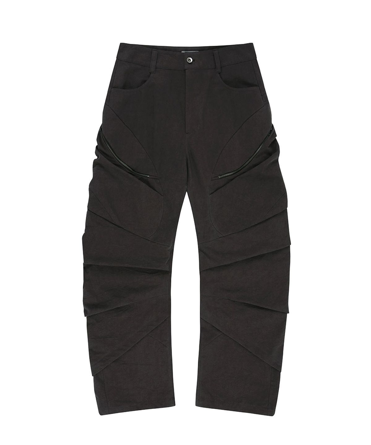 디프런티스(DIFFERENTIS) Curved Drape Pants (DB)