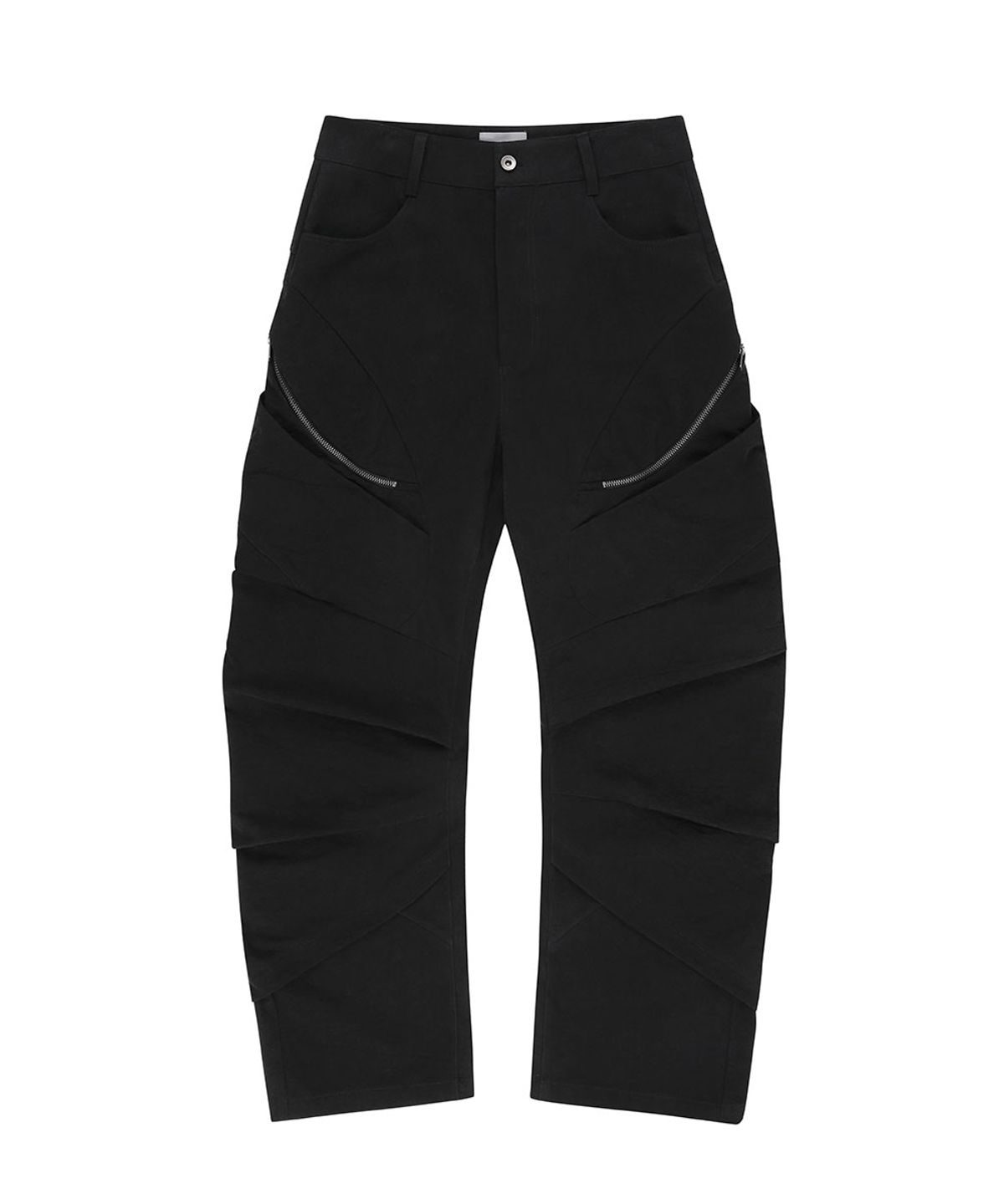 디프런티스(DIFFERENTIS) Curved Drape Pants (BK)