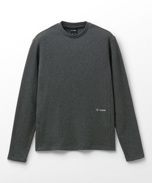 코튼 와플 티셔츠_Charcoal Gray