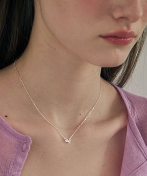 미니 글램 큐빅 목걸이 / STJ-NB1708RG/WG