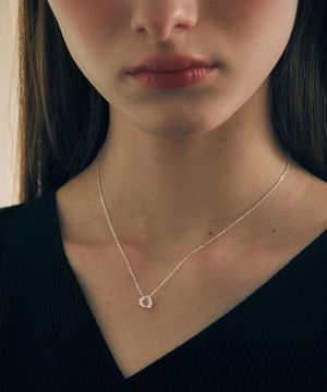 [실버925] 트위스트 루프 목걸이 / STJ-NA1718WG