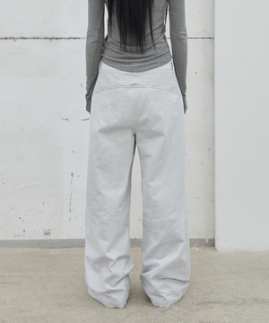 Multi-Panel Pants / Light Grey