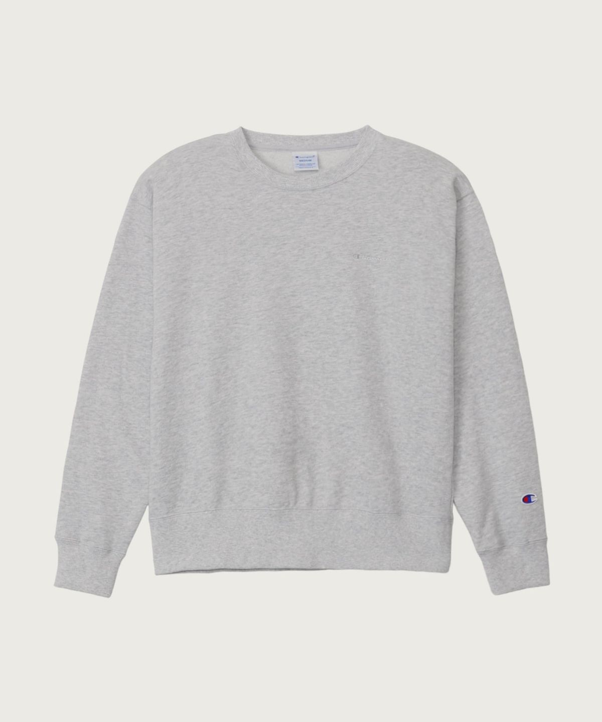 챔피온(CHAMPION) 여성 베이직 스몰 로고 스웨트셔츠 Grey