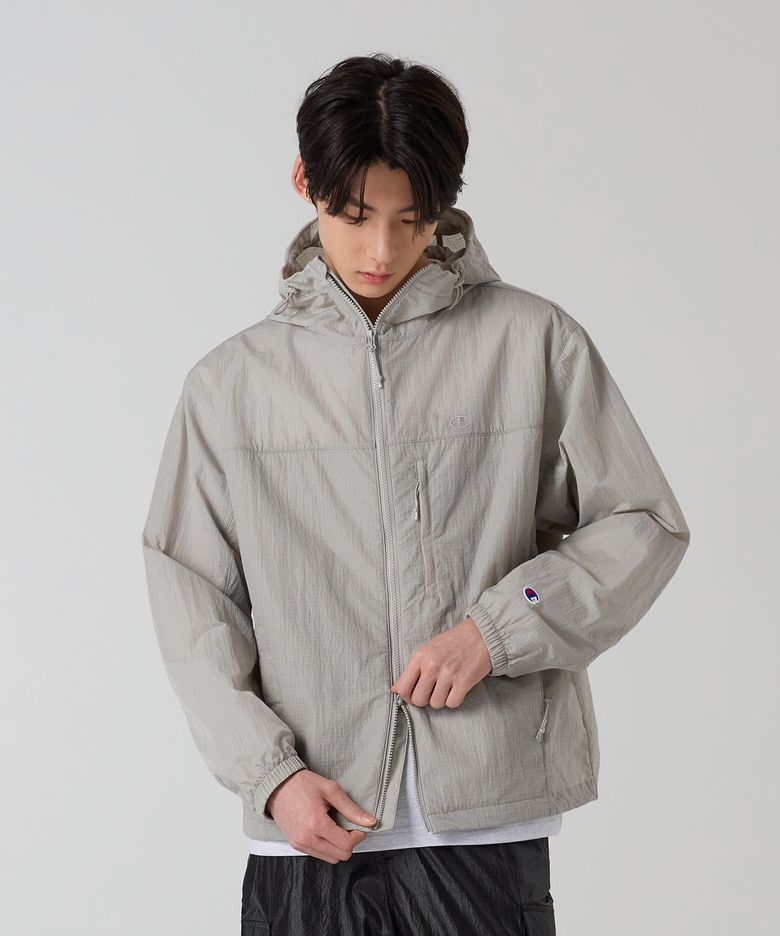 시어 나일론 윈드브레이커 Light Grey