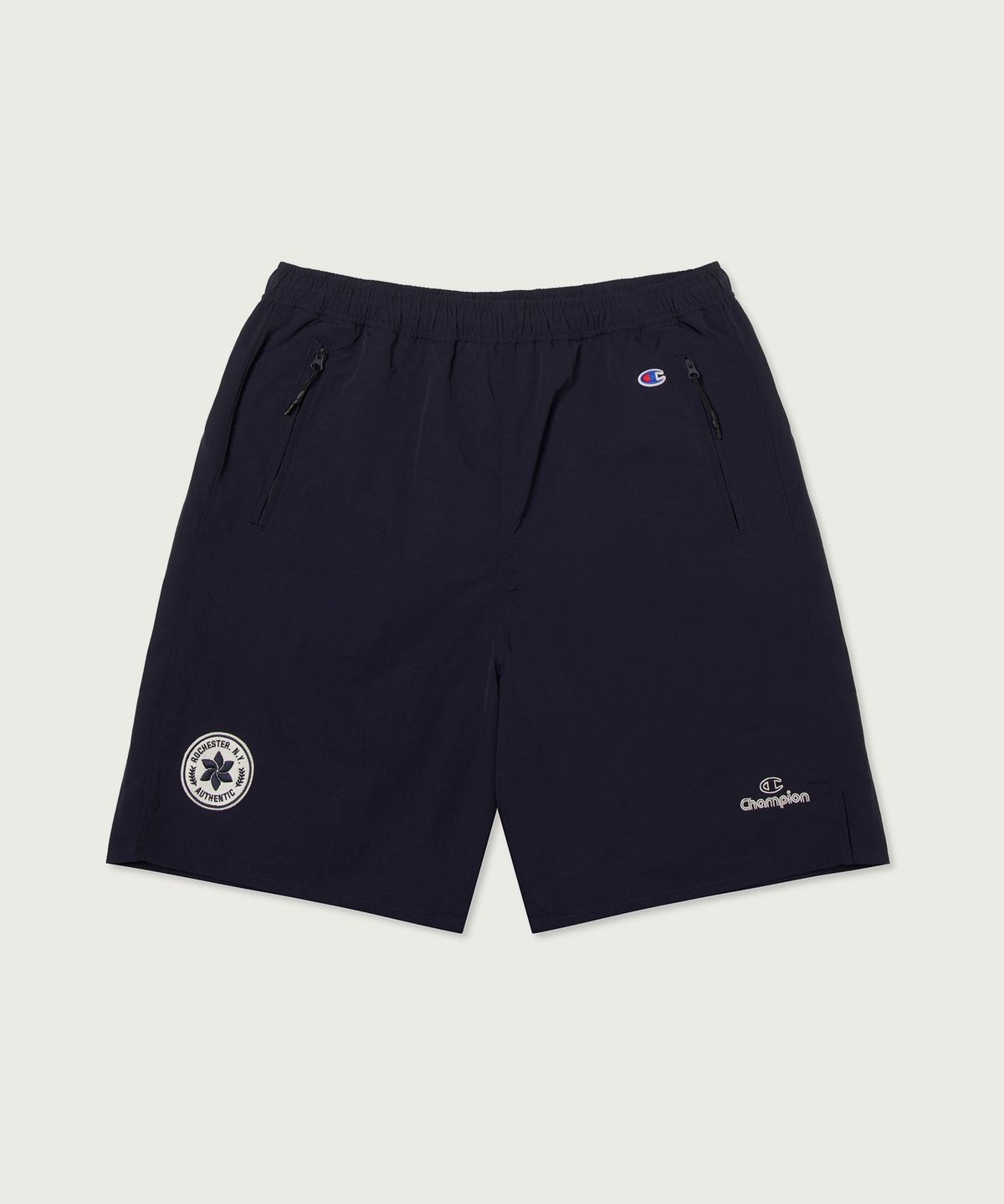 챔피온(CHAMPION) 트랙 로고 프로 쇼츠 Navy