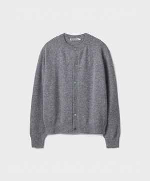 MOHAIR ALPACA CARDIGAN [MELANGE GRAY]