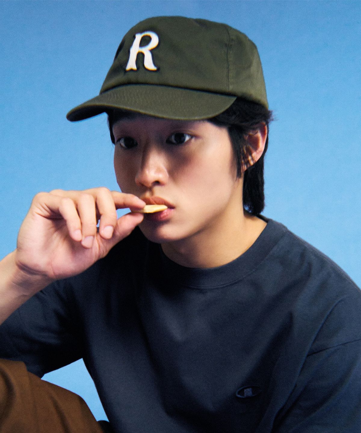 챔피온(CHAMPION) 헤리티지 R 아플리케 볼캡 Khaki