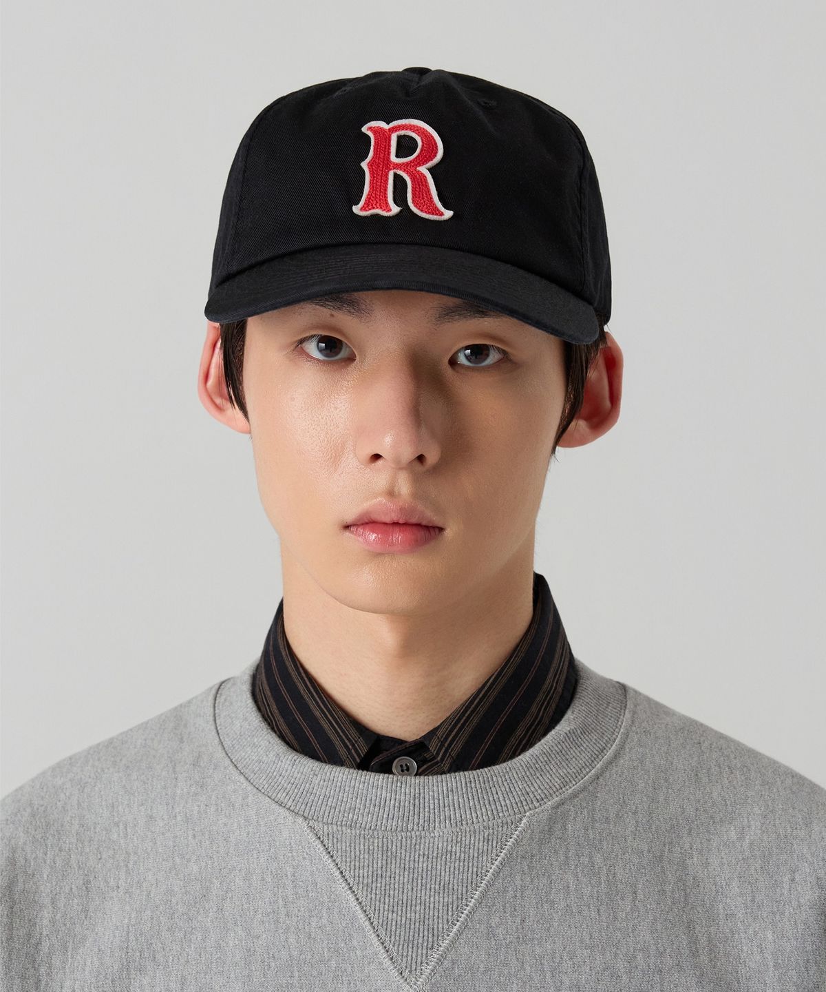 챔피온(CHAMPION) 헤리티지 R 아플리케 볼캡 Black
