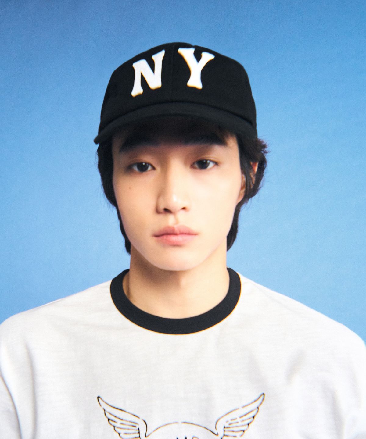챔피온(CHAMPION) NY 아플리케 볼캡 Black