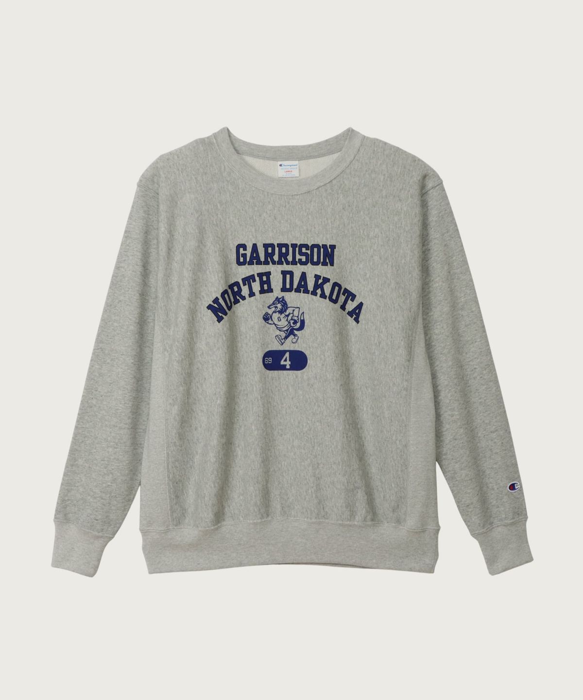 챔피온(CHAMPION) 리버스위브 루즈핏 그래픽 스웨트셔츠 Oxford Grey
