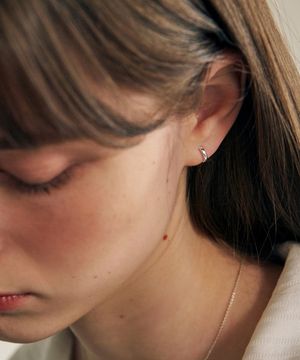 미니루프 원터치 이어링 / STJ-EB1757WG