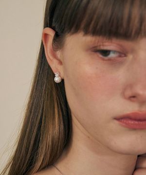 [실버925] 펄 드롭 진주 이어링 / STJ-EA1766WG