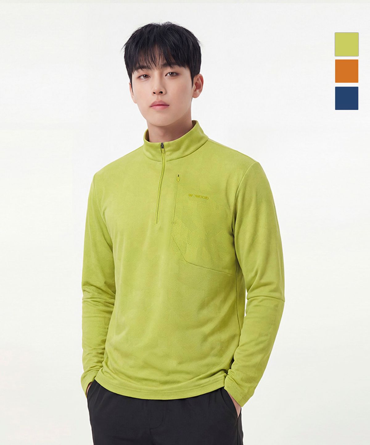 웨스트우드(WESTWOOD) 남성 자카드 긴팔 집티_WO1MCTS307