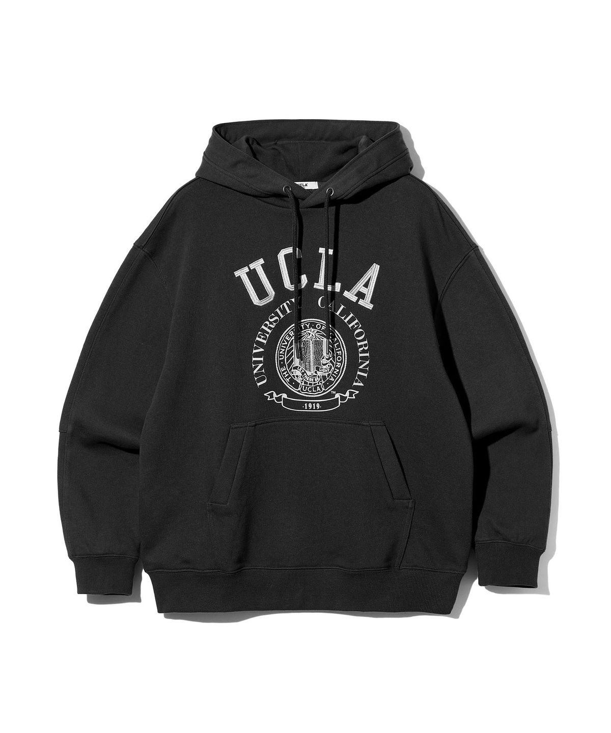 유씨엘에이(UCLA) 남녀공용 자수 프린트 후드[BLACK](UC2LT01)
