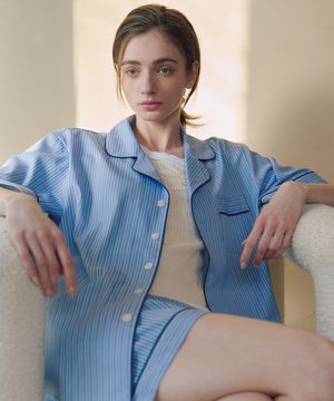 [uni] 클래식 루이즈 반팔 파자마 셋업