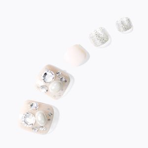 데싱디바 매직프레스 페디큐어 화이트 펄