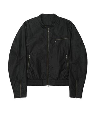 Coated Nylon Zip Jacket [BLACK]_SEJK034BLACK