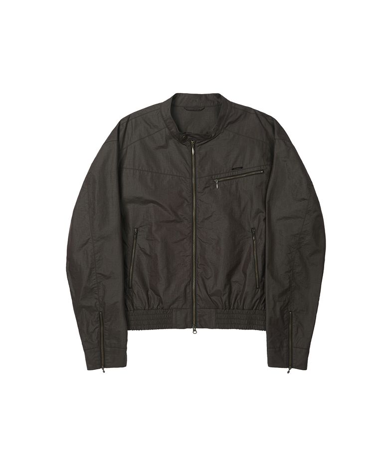 Coated Nylon Zip Jacket [DEEPBROWN]_SEJK034DEEPBROWN