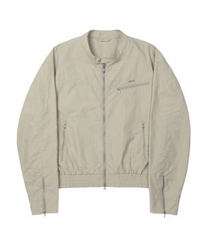 Coated Nylon Zip Jacket [BEIGE]_SEJK034BEIGE